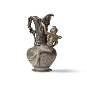 Charles Georges Ferville Suan, Vase Depicting Nymph, 1847-1925