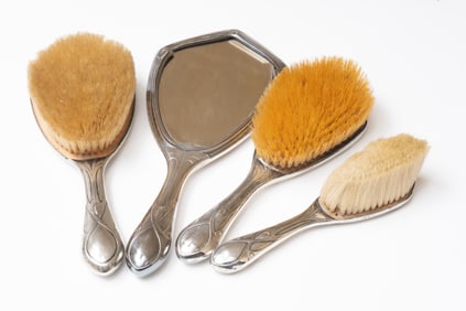 WMF Silver Plated Brush And Mirror Set