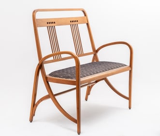 Josef Hoffman Vienna Secession Signed Thonet Bentwood Bench