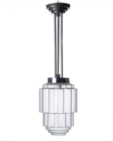 Lalique Style Art Deco Glass Pendant