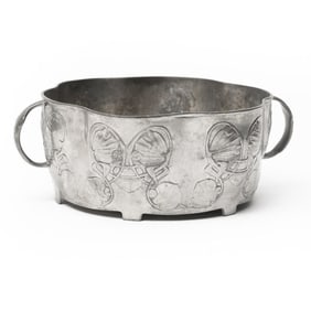 Archibald Knox For Liberty & Co. Tudric Pewter Centerpiece / Jardiniere, Circa 1950