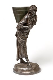 Tall Orientalist Bronze Sculpture, Circa 1880