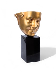 Jean-Baptiste CARPEAUX, ‘Ecstasy’ Signed Gilt Bronze Sculpture on Black Marble Base