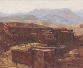 Ellie Miller Ranson Signed Oil on Hardboard Painting