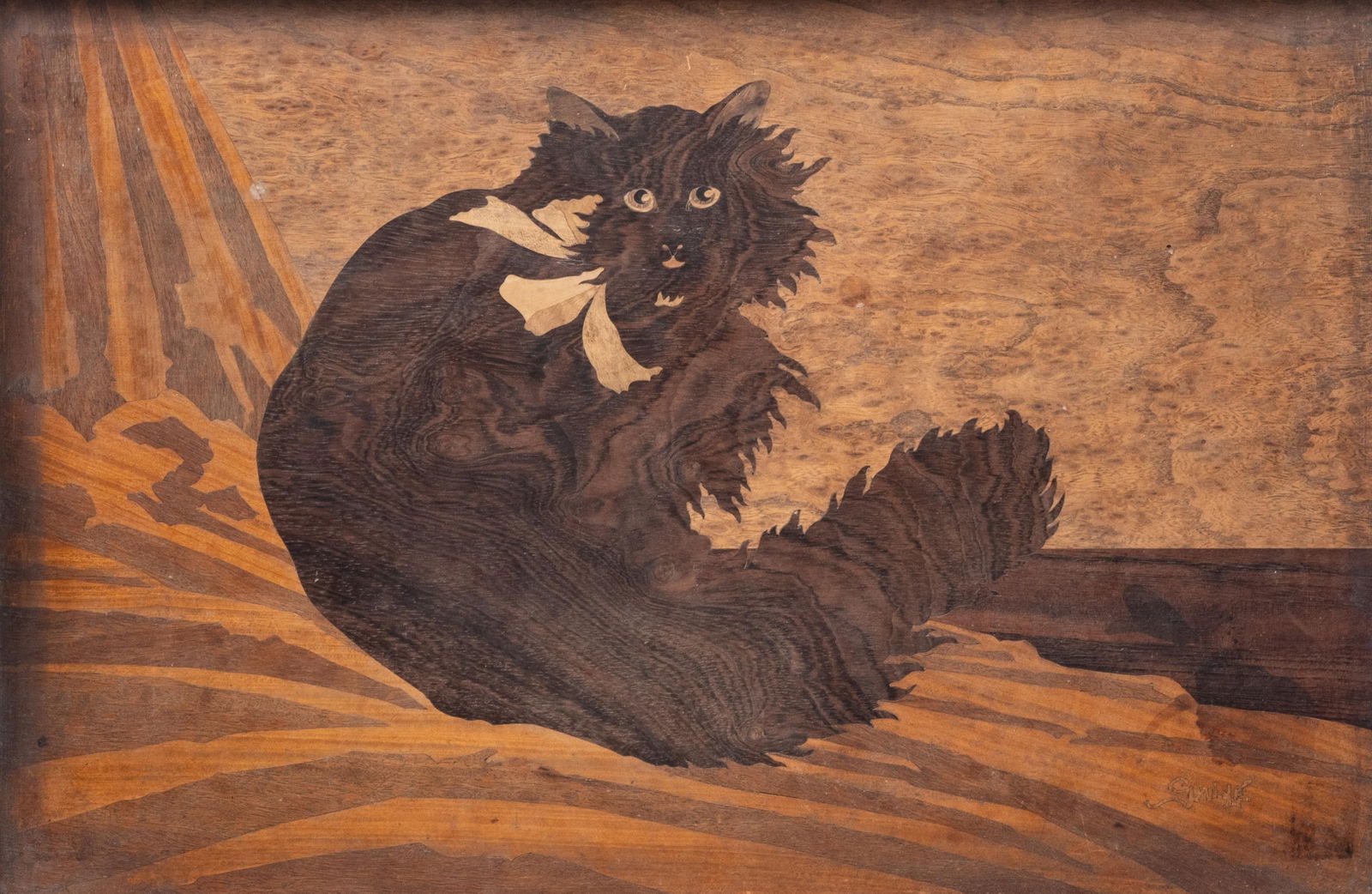 Signed Galle Large Art Nouveau Tray, circa 1900 (1 of 17)