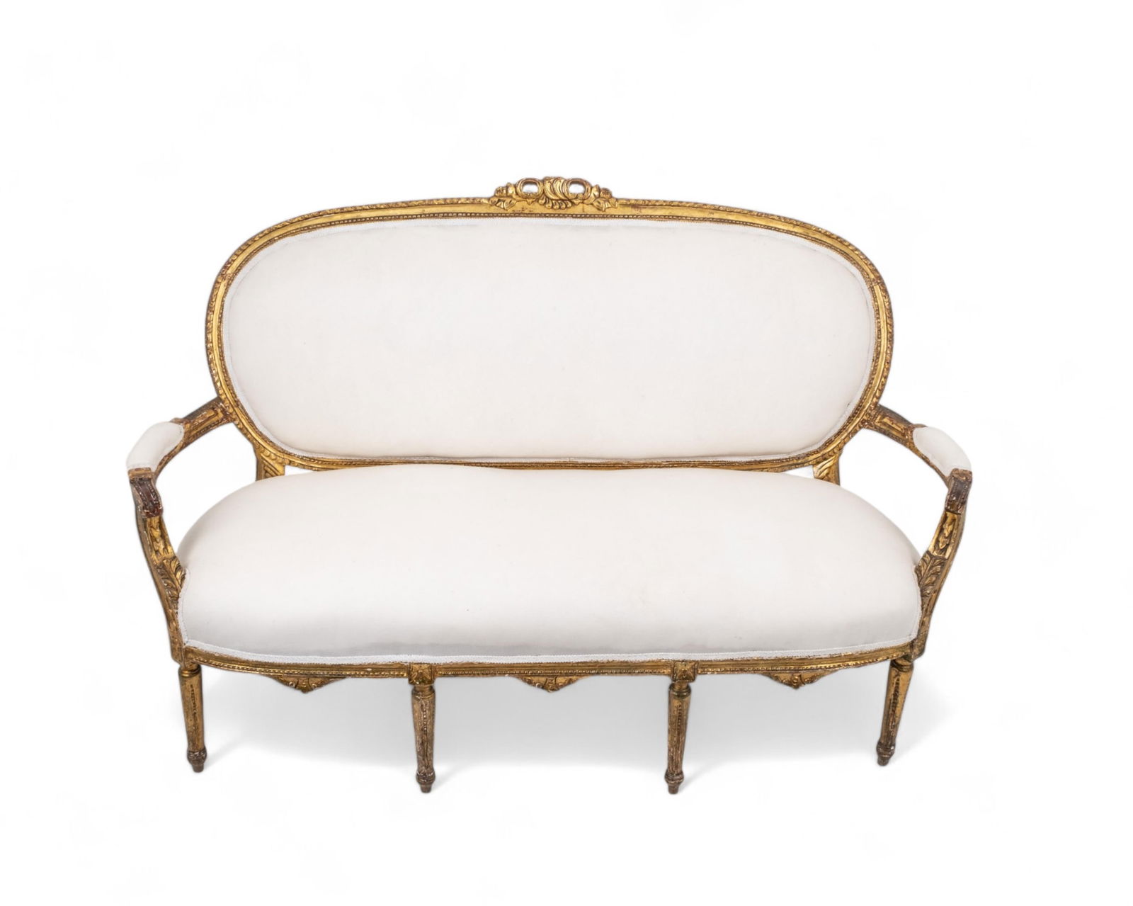 Antique Louis XVI French Settee Probably 18th C. (1 of 16)