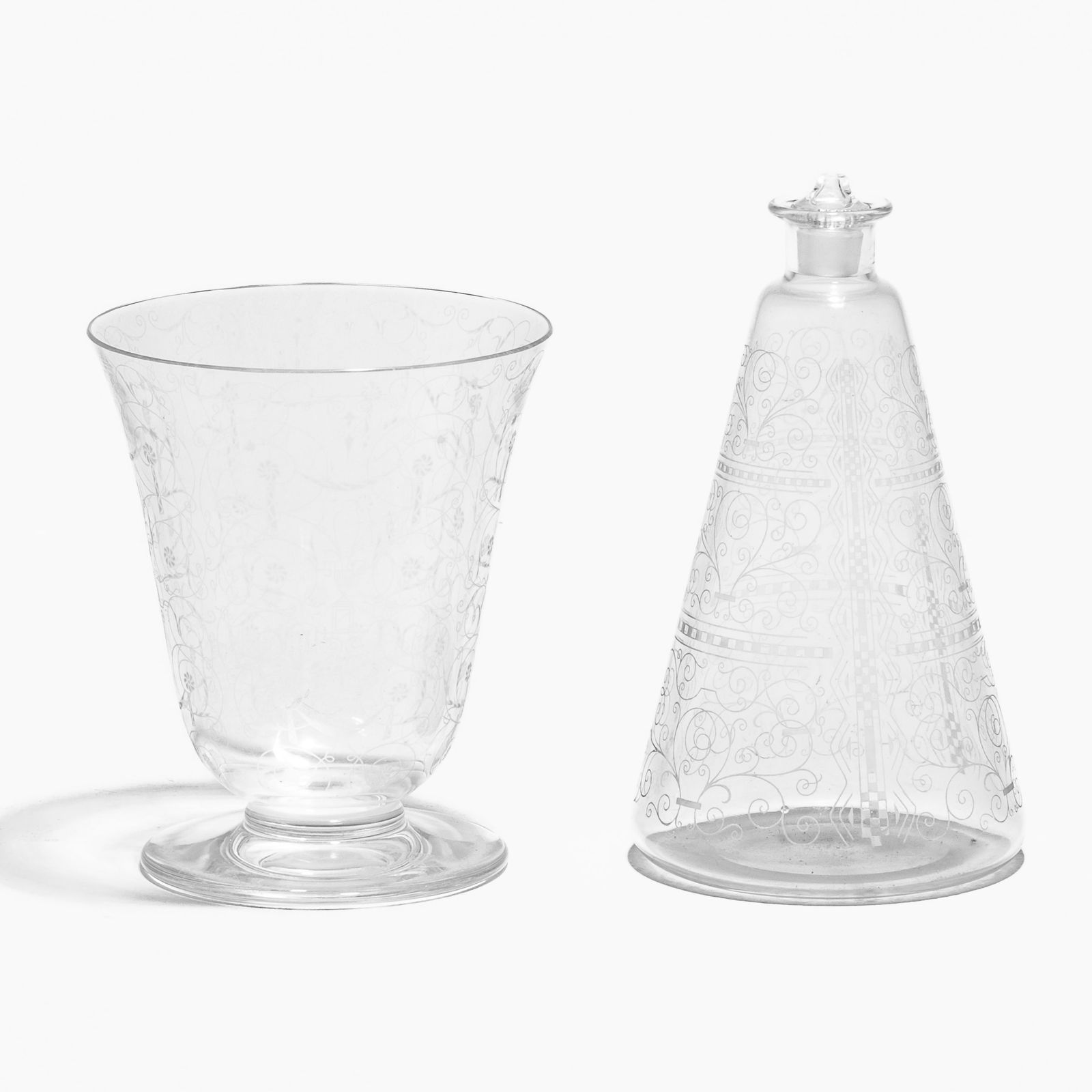 Baccarat Antique Decanter and Vase set (1 of 7)