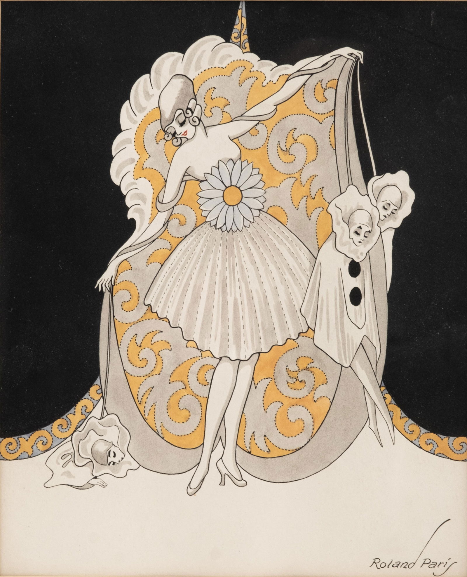 Signed Roland Paris Hand Colored Pochoir (1 of 9)