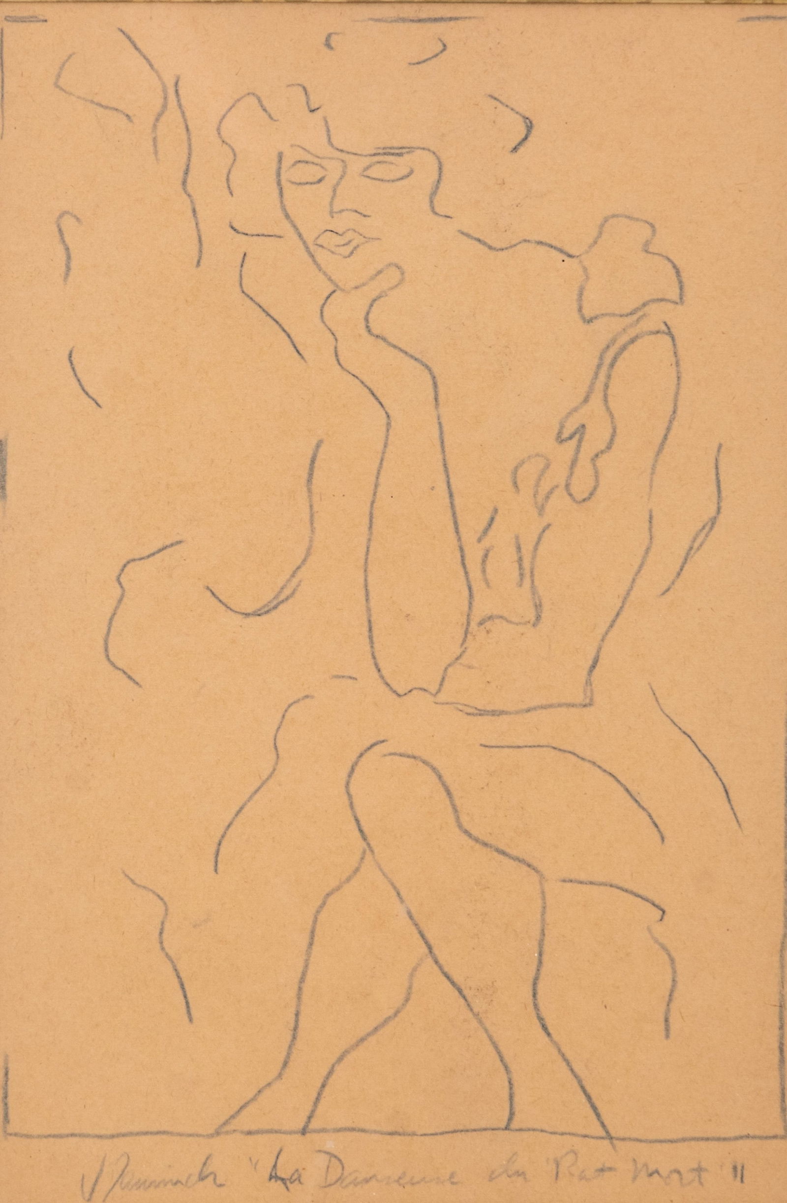 Signed Maurice de Vlaminck Pencil on Paper Study Drawing (1 of 7)