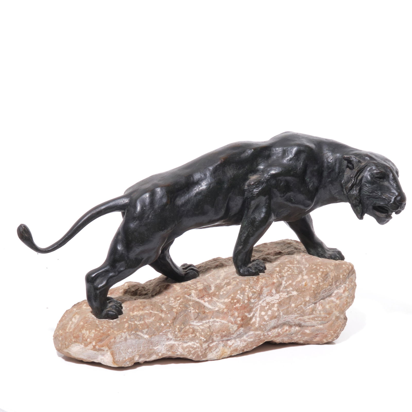 Rousseau Signed Art Deco Bronze Tiger, Circa 1900 (1 of 10)