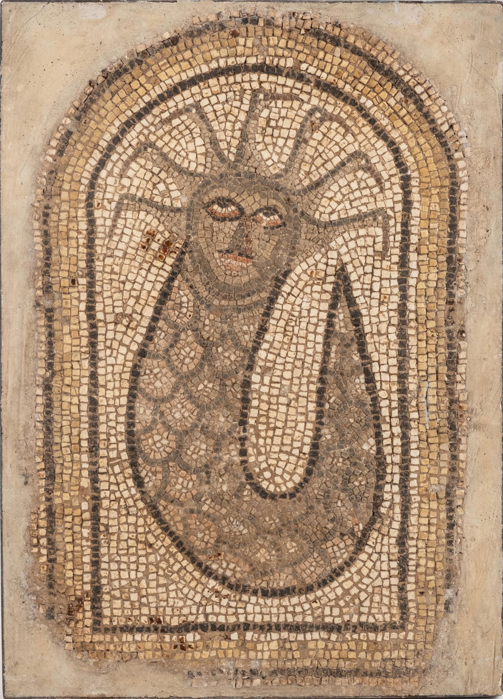 Ancient RomanTile Mosaic Depicting a Medusa or Gorgone (1 of 15)