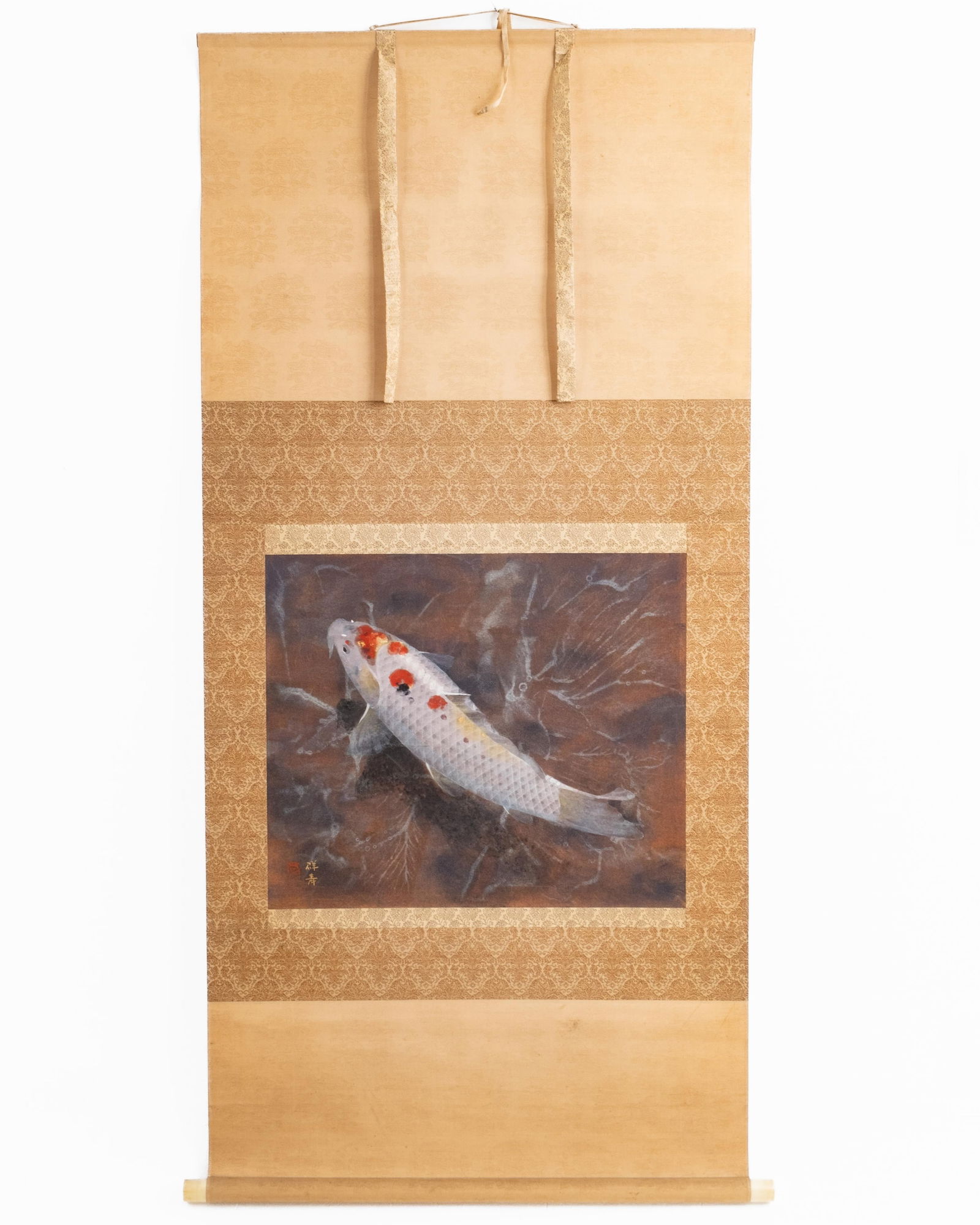 Vintage Japanese Toshikura Gunjo Signed Hand Painted Scroll (1 of 14)