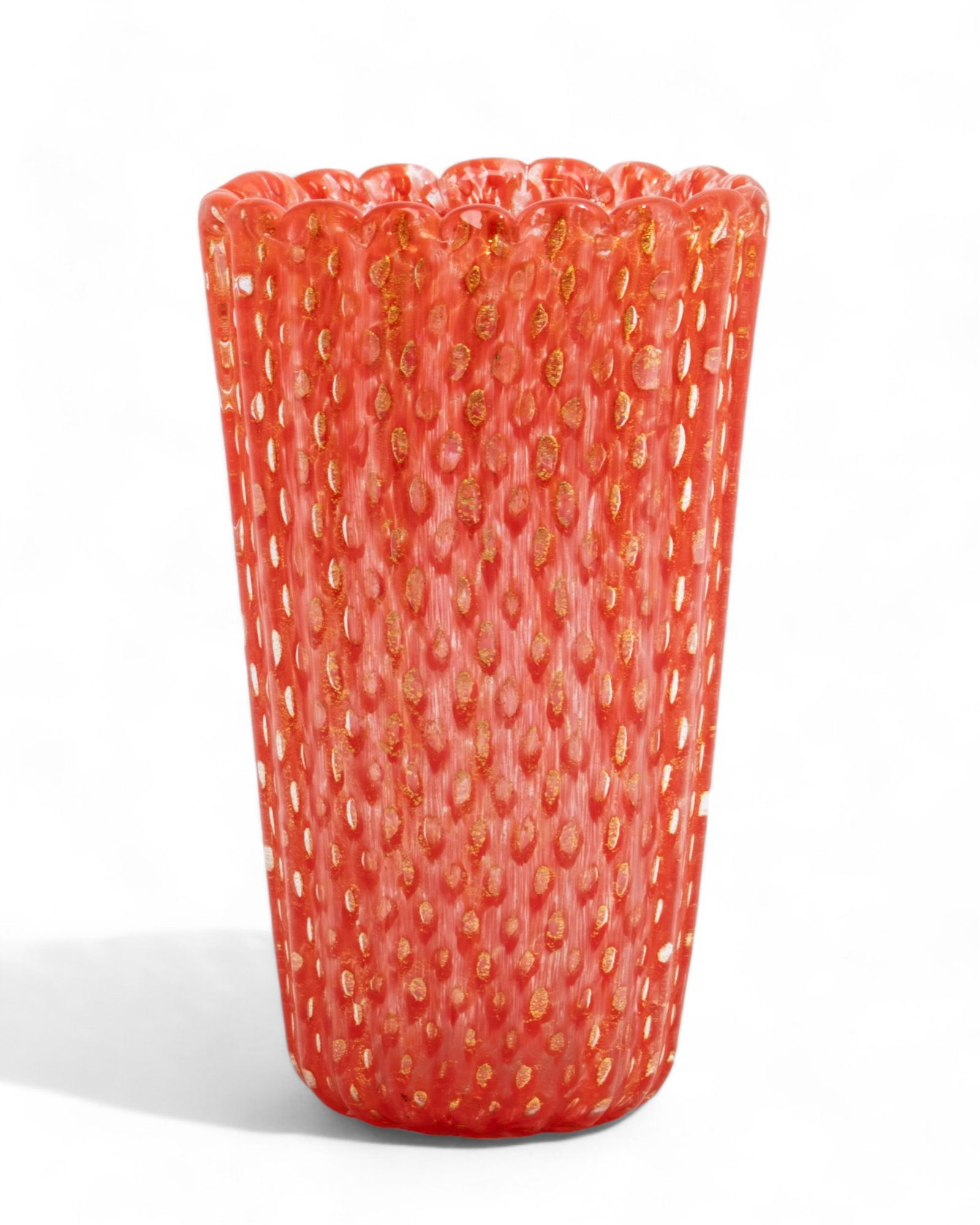 Tall Barovier & Toso Mid Century Murano Glass Vase, signed (1 of 10)