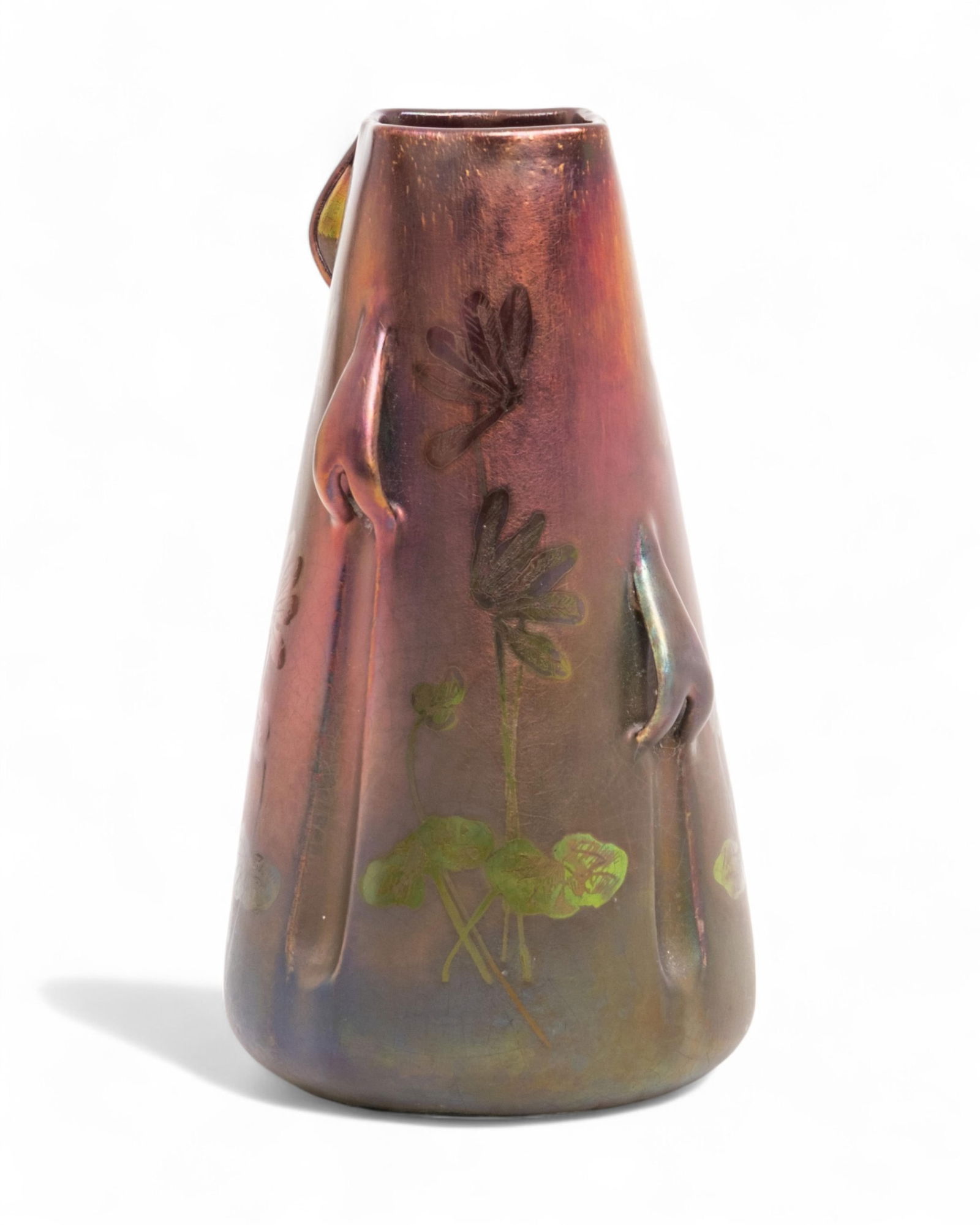 Handled Iridescent Massier Vase (1 of 10)