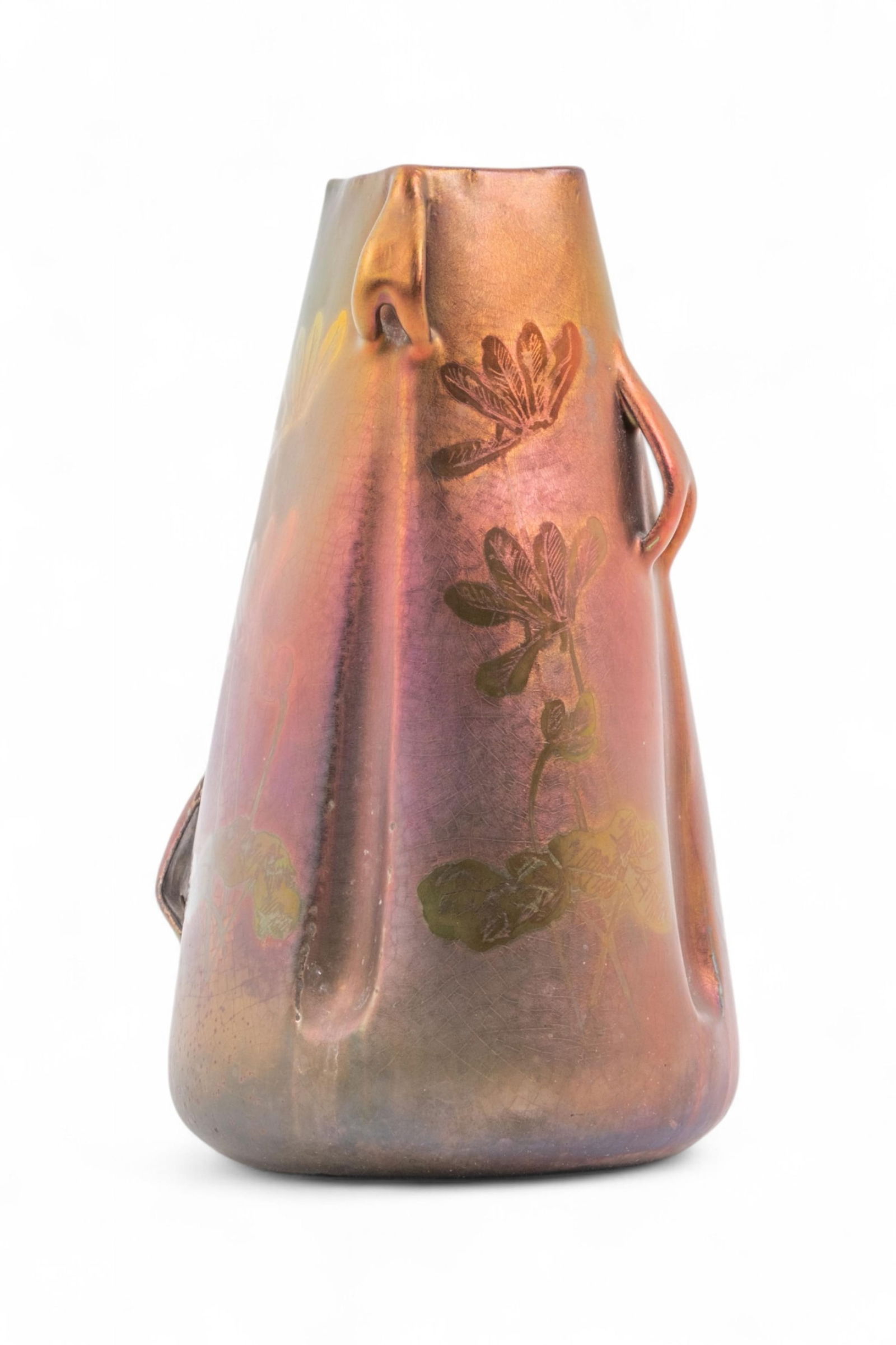 Handled Iridescent Massier Vase (1 of 9)