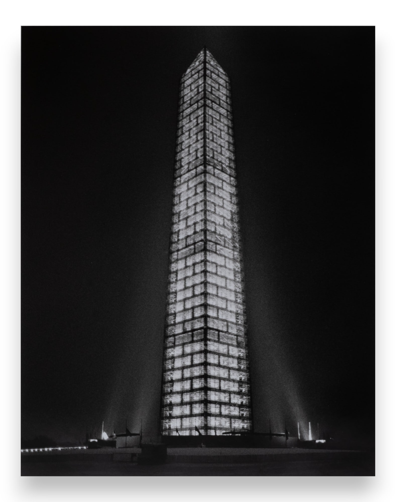 Colin Winterbottom Signed Photographic Print of the Washington Monument in Scaffolding, 1999 (1 of 9)