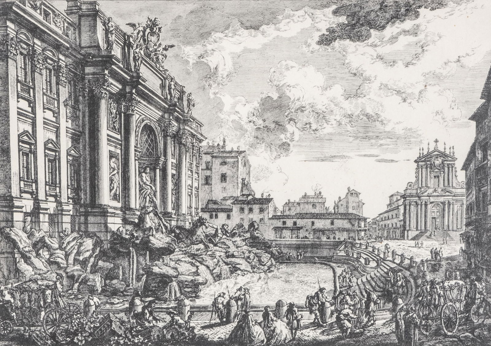 Giovanni Battista Piranesi, Titled “Veduta della Vasta Fontana of Treviso?? Etching and Engraving (1 of 12)