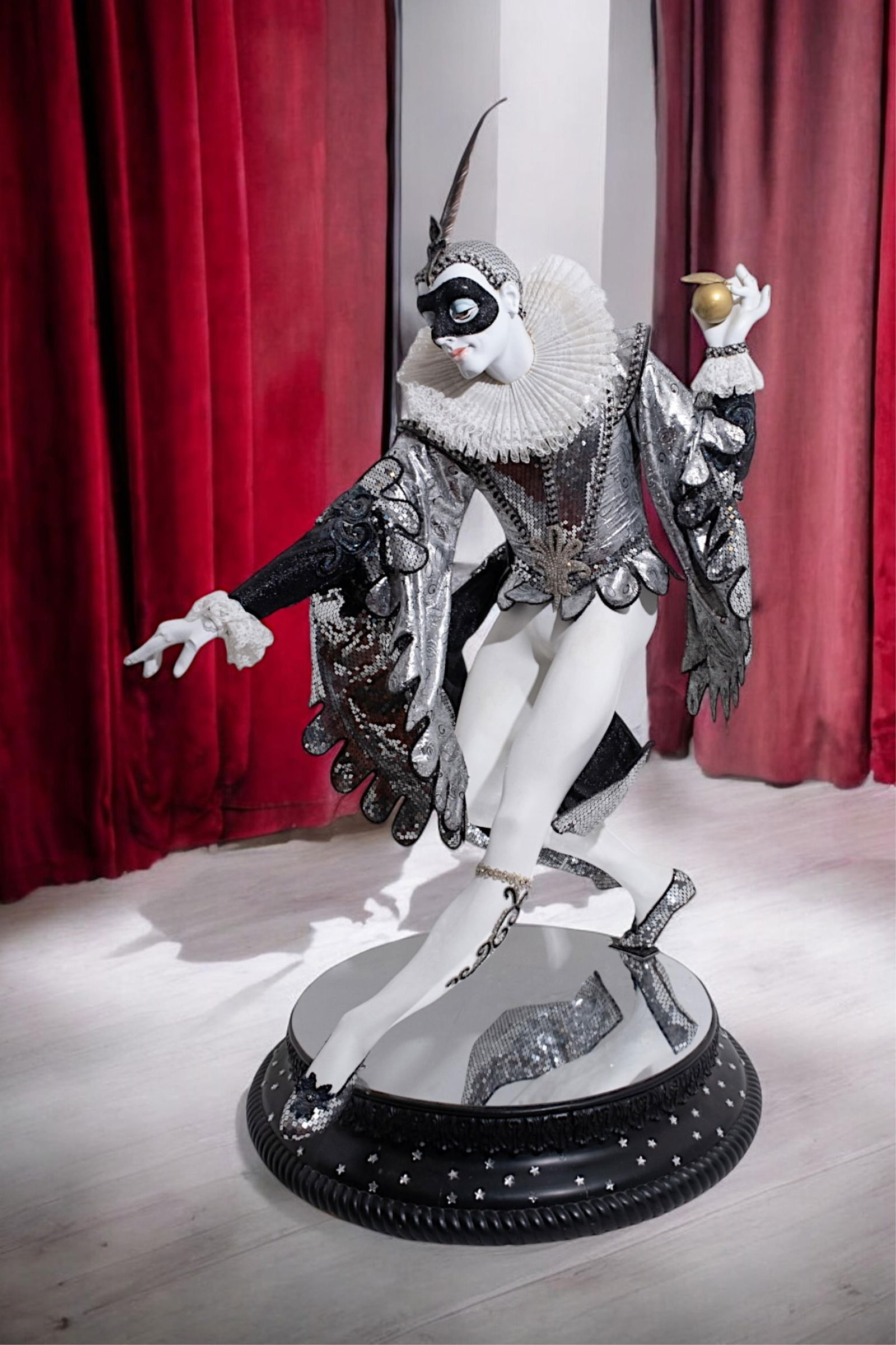 Nino Novellino Harlequin Figure from Ballet Cavella, Mixed Media Prop Sculpture (1 of 13)