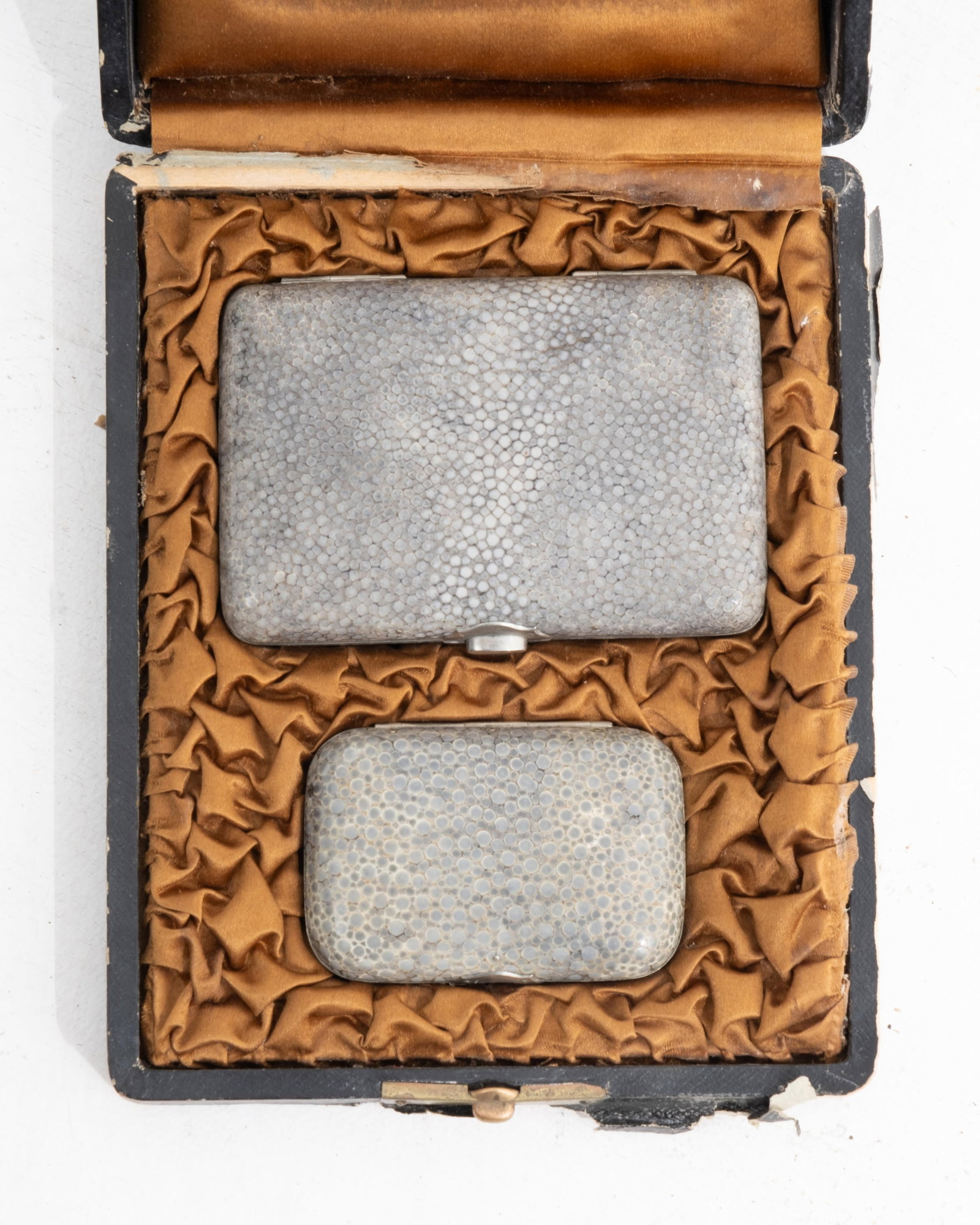 Rare Ladies Shagreen Evening Two-Piece Set, Card Case and Dance Card, Circa 1912 (1 of 11)