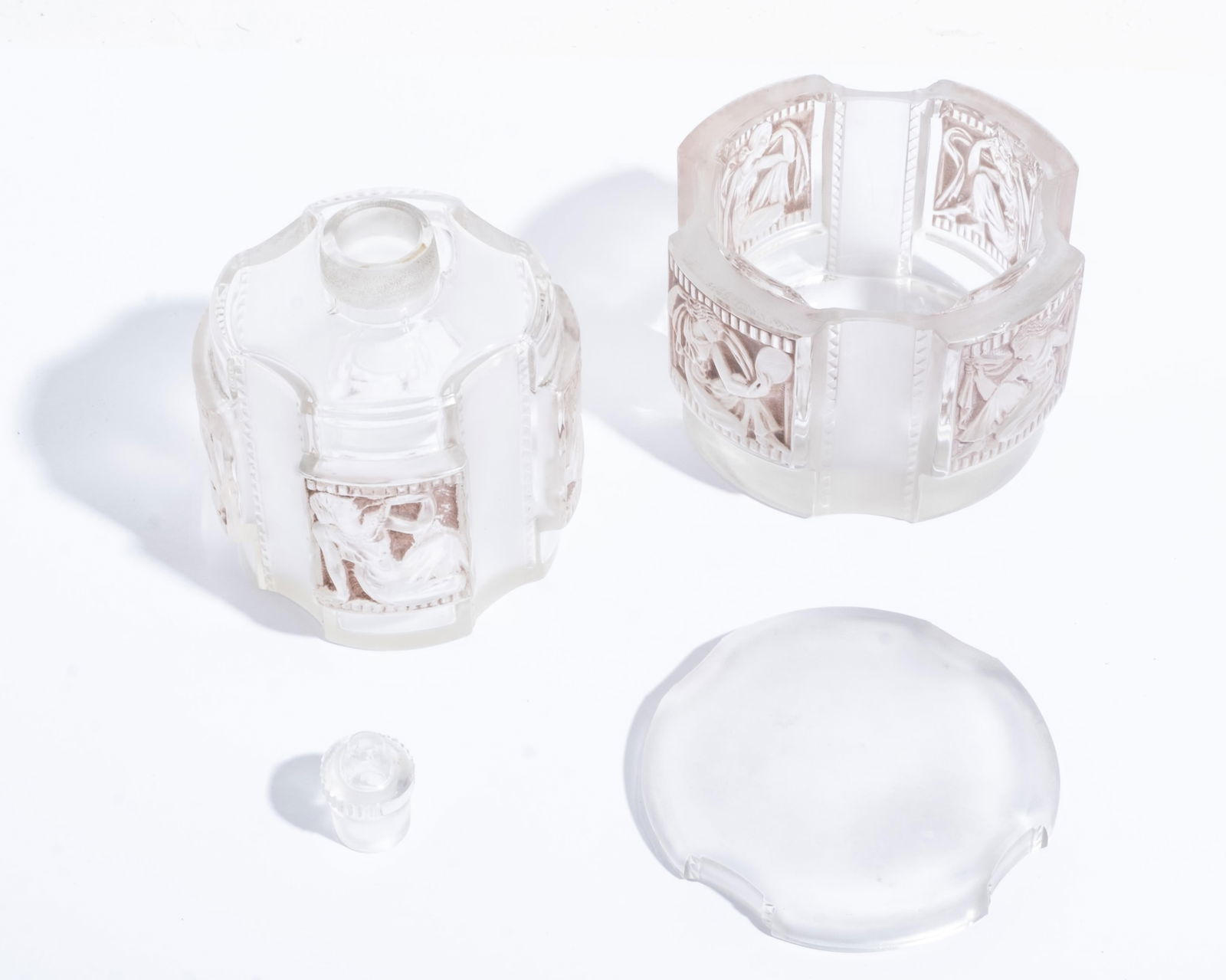 Pair of French Crystal Art Lalique Signed Pieces (1 of 13)