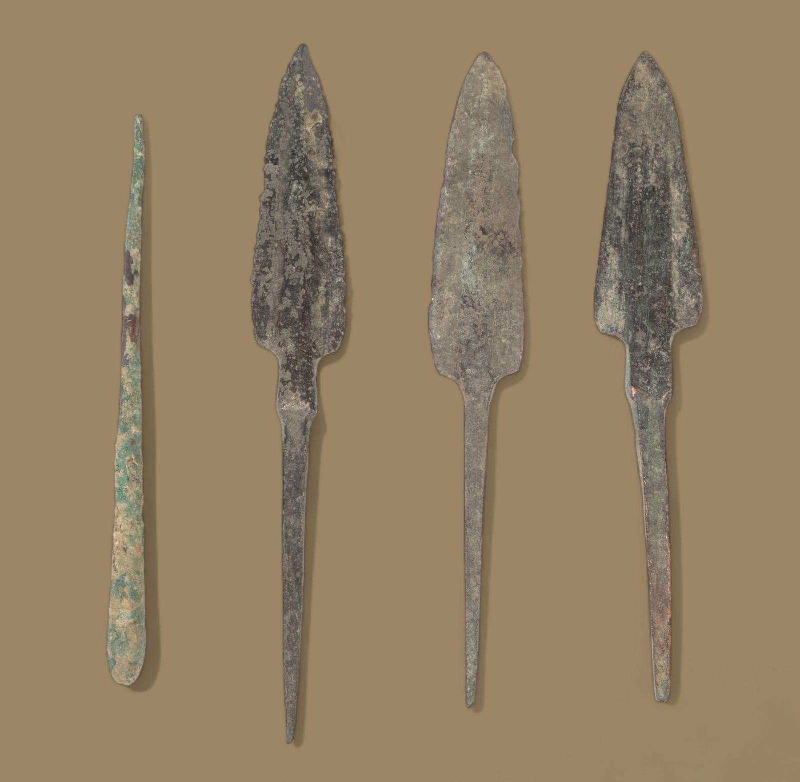 Group of Antique Bronze Spears (4) (1 of 3)