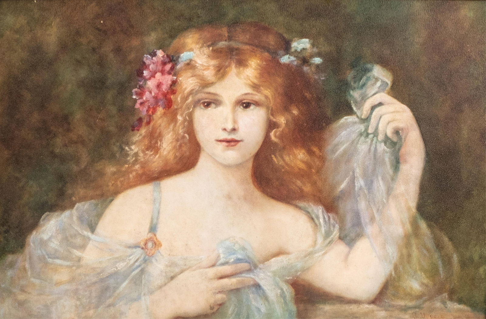 Mystery Artist Early 20th Century Signed Oil on Board Portrait Painting (1 of 14)