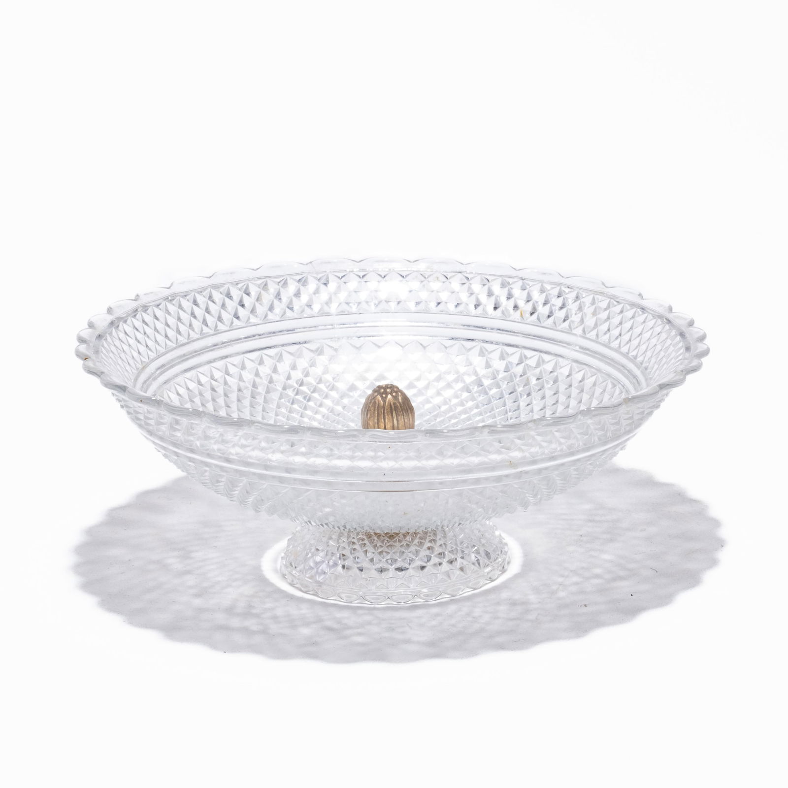 Signed Baccarat Cut Crystal Revolving Centerpiece Serving Bowl (1 of 7)