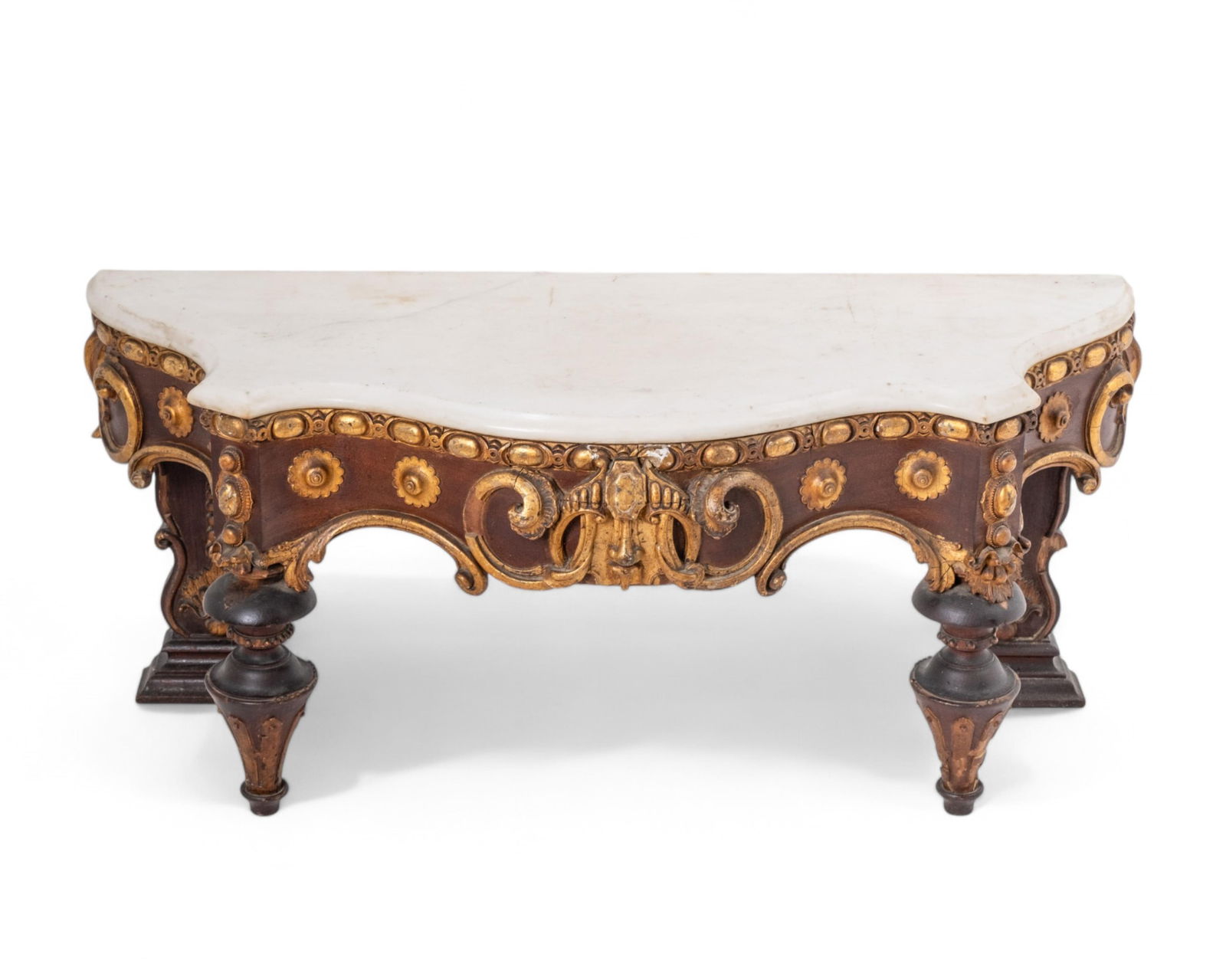 Louis XV Style Giltwood and Marble Low Table, 19th Century (1 of 14)