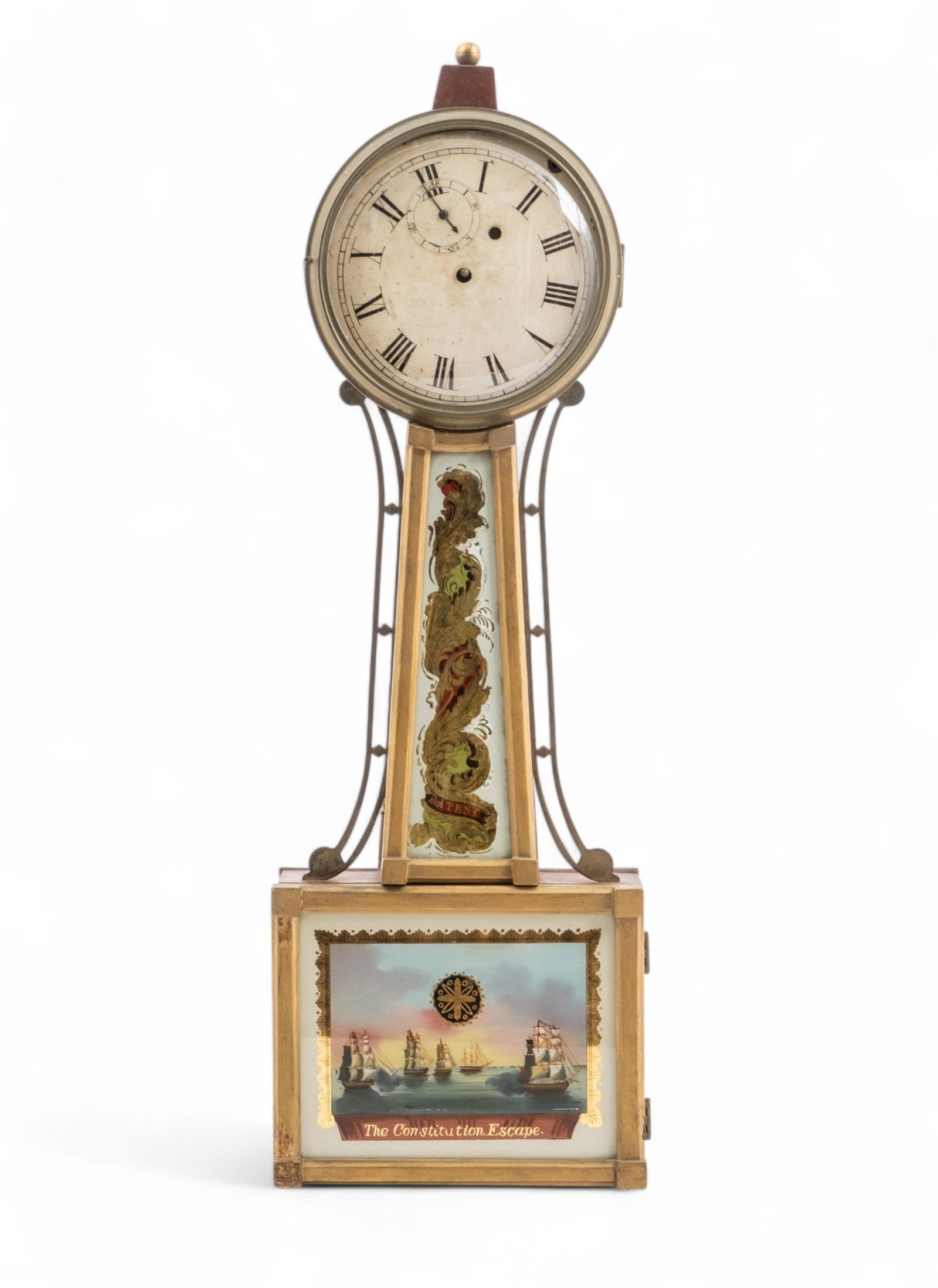 Banjo Walnut Clock, 19th century (1 of 15)