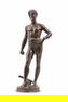 Antonin Mercie "David" Barbedienne Fondeur, Brown Patinated Bronze 18 inch tall