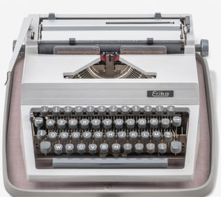 The "Erika" Typewriter with its Original Travel Case MCM