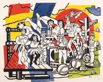 Fernand Leger Pencil Signed Limited Edition Lithograph w. Musee Fernand Leger Inkstamp