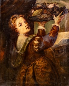 Old Master Oil on Canvas Painting Attrib to Tiziano Vecellio (Titian),16th century (Possibly)