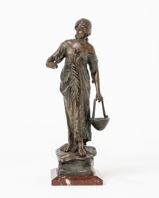 Andor Ruff Tall Signed Bronze Sculpture, circa 1925