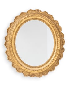 Mirror in Antique Carved Gold Frame