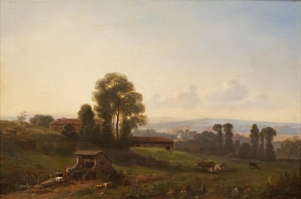 Important Nicolai Alexandovich Okolowicz signed Oil on Canvas Painting, Late 19th Century