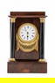 French Empire 19th Century Portico Clock
