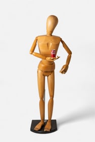 Rare French Articulated Life-Size Artist’s Mannequin, 6 Ft