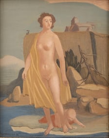 Pierre Georgeot Signed Oil on Panel Painting, 1976