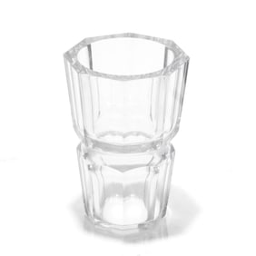 Large Baccarat French Glass Vase, 1930's signed