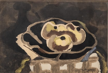 Georges Braque Still Life, Numbered and Signed in Pencil on Reverse, Provenance Galerie Guy Spitzer
