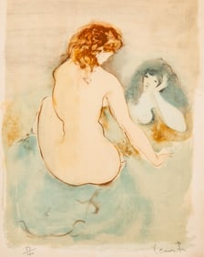 Leonor Fini Signed, Two Young Girls, Limited Edition Lithograph