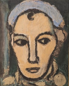 Georges Rouault “The Clown Pamphile" Color Lithograph, Numbered Edition, Galerie Spitzer