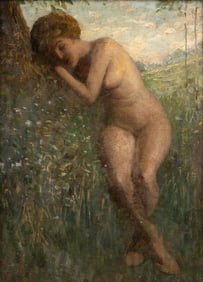 Francis Humphrey Woolrych Signed Oil on Canvas Painting, 19th 20th Century