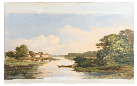 Mystery Artist, French Oil on Canvas Painting, 19th Century (1 of 7)