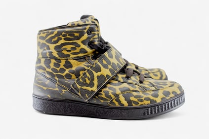 Givenchy Leopard Print Leather High-Top Sneakers