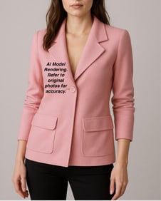 Chanel 1998 Pink Wool Blazer with CC Buttons, Terry Moore Provenance