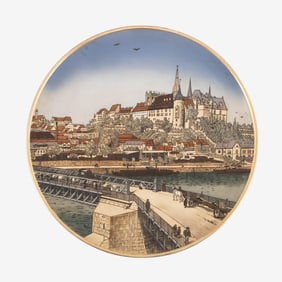 Villeroy & Boch Mettlach Decorative Plate with Scenic View
