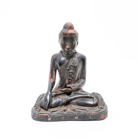 Buddha Hand Carved Wood Temple Sculpture Antique Likely 18th Century