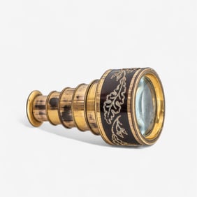 18th Century Dollond of London Gilded Brass Pocket Telescope